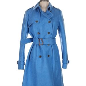 J. Crew Sky Blue Trench Coat